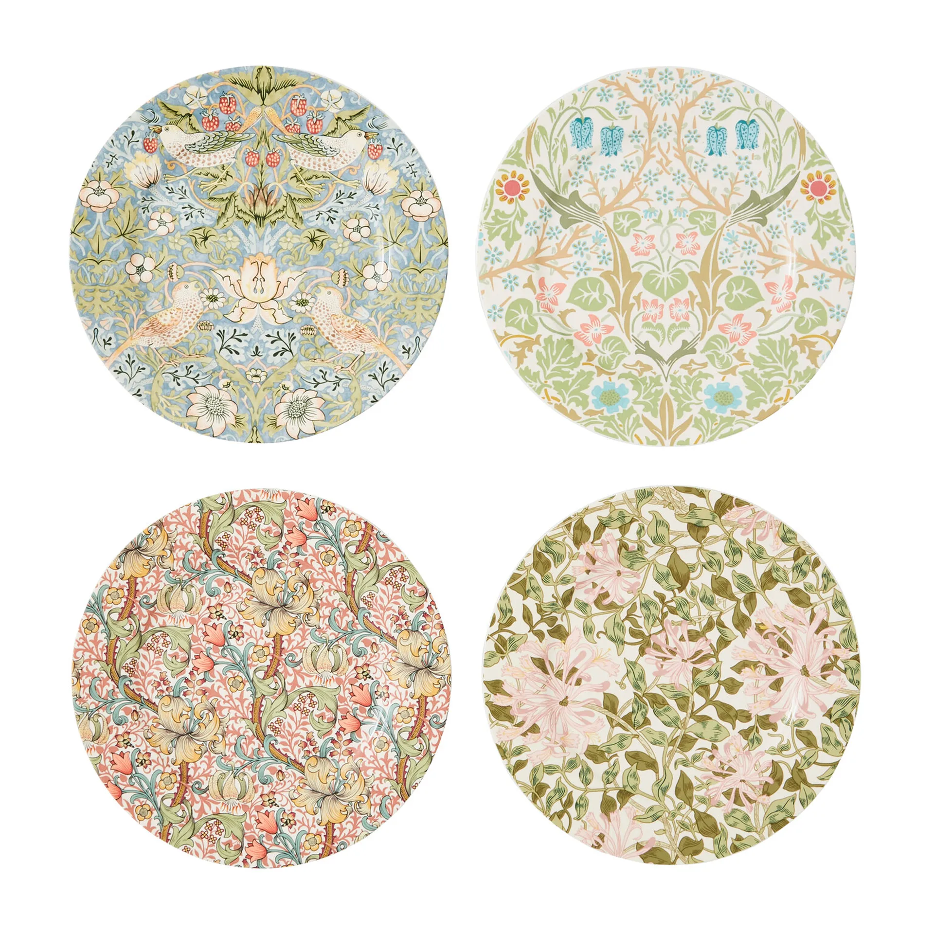 Piatto Morris & Co. Ø 20 cm 4 pezzi, Multicolore Spode