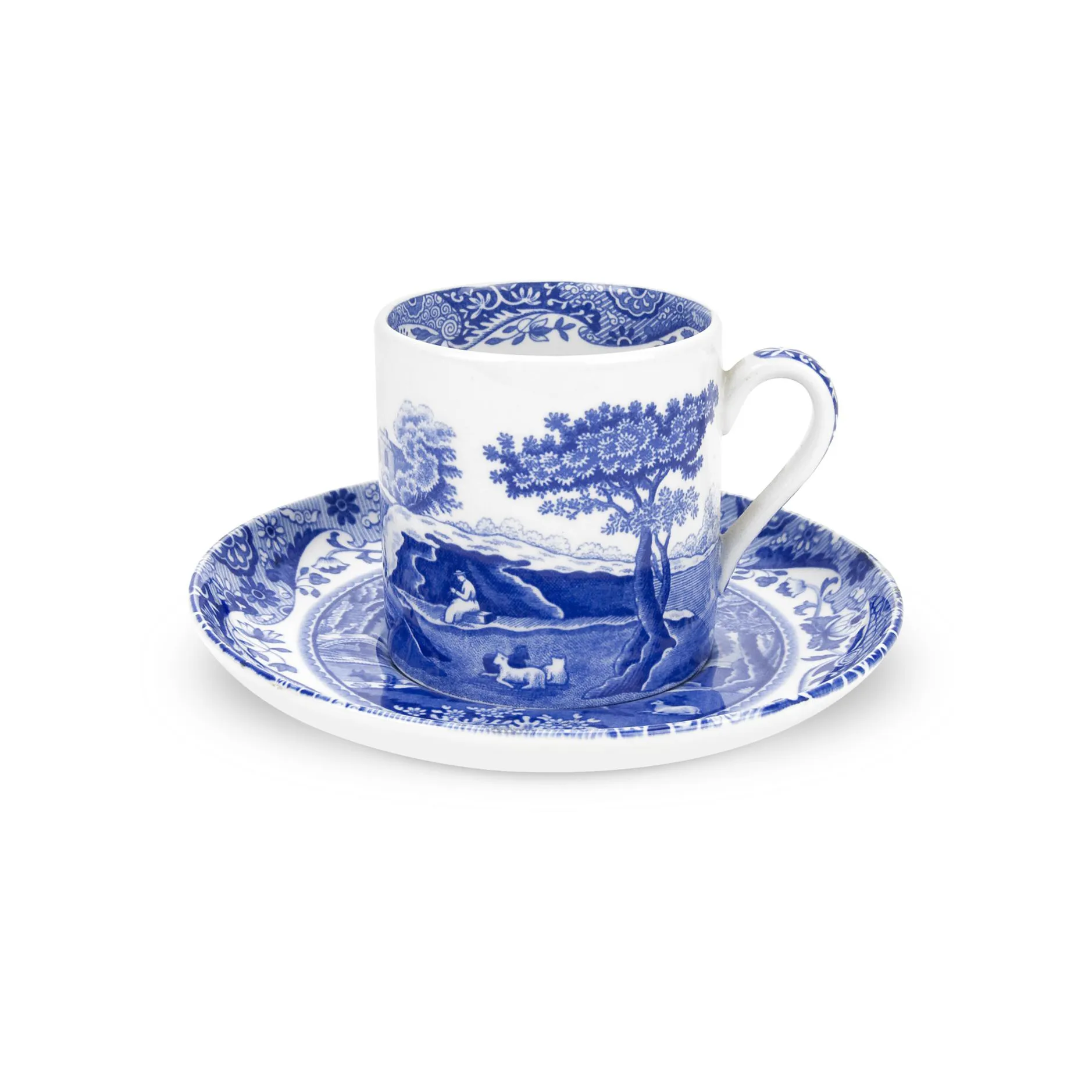 Tazza da caffè e piattino Blue Italian, 9 cl/3 oz Spode