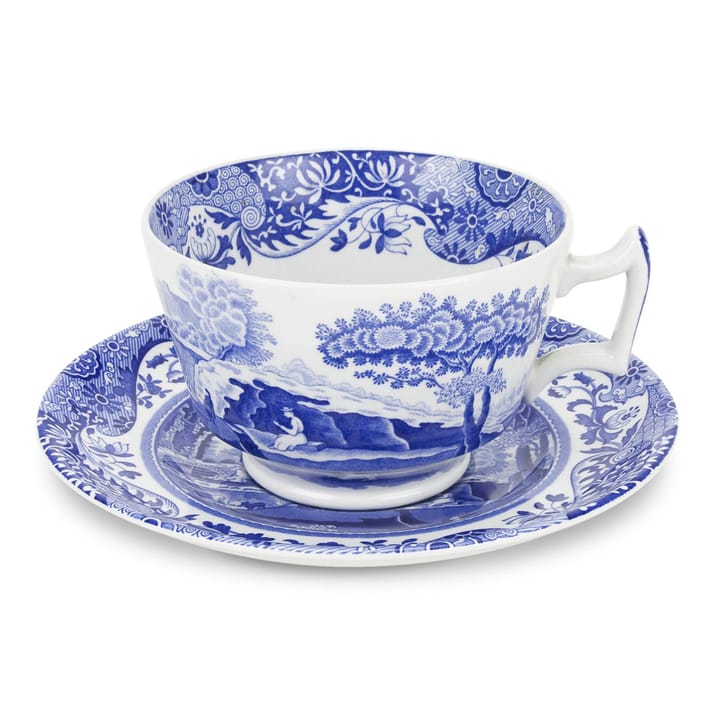 Tazza e piattino colazione Blue Italian - 28 cl/10 oz - Spode