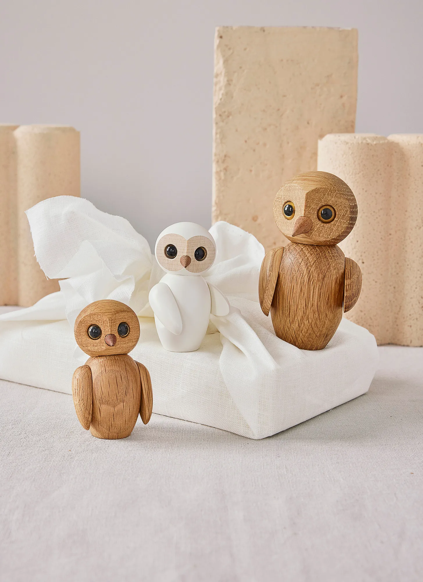 Decorazione a forma di gufo Wise 7 cm, Bianco Spring Copenhagen