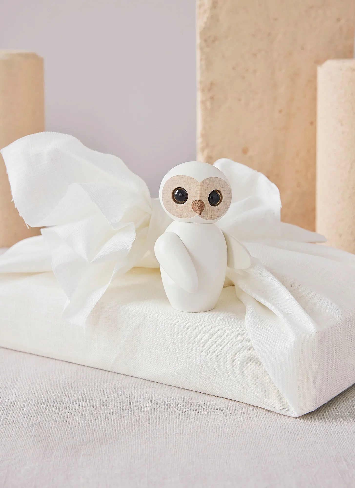 Decorazione a forma di gufo Wise 7 cm, Bianco Spring Copenhagen