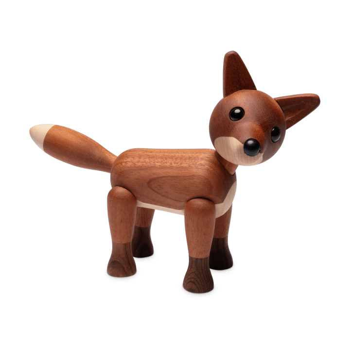 Decorazione a forma di volpe Foxy 12 cm - Mogano - Spring Copenhagen