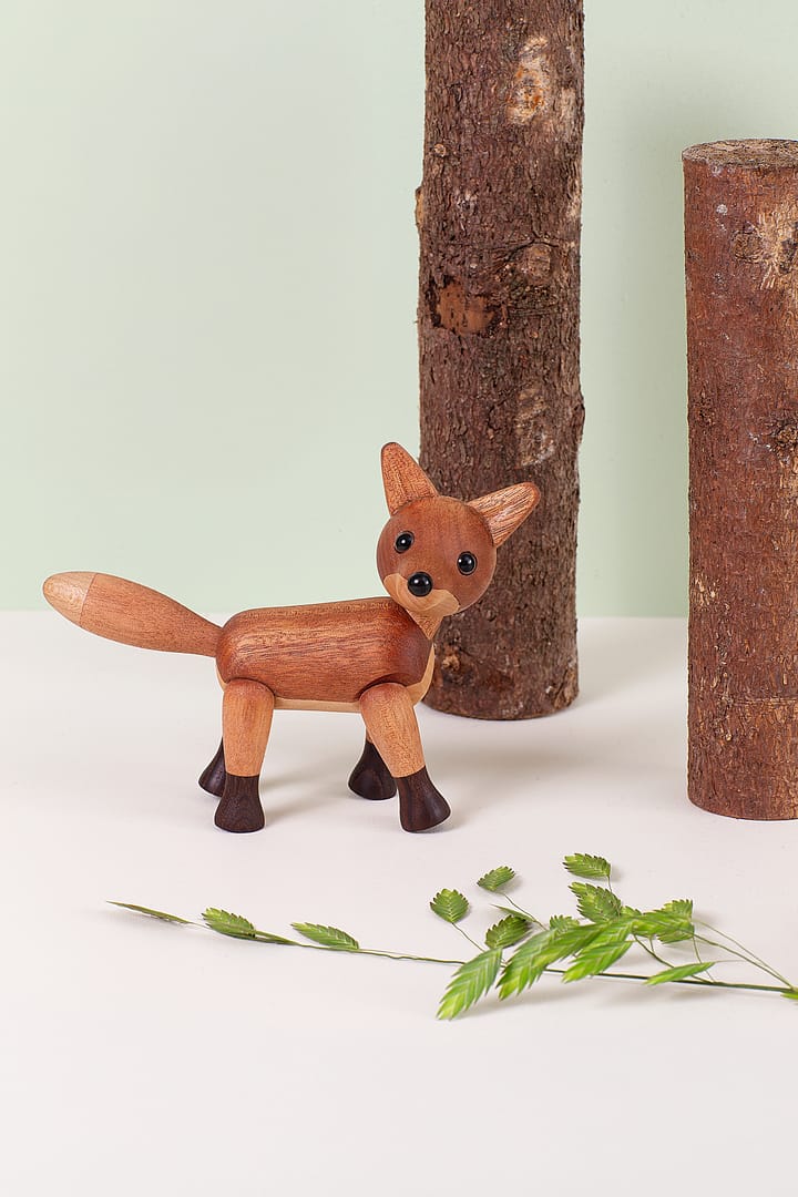 Decorazione a forma di volpe Foxy 12 cm, Mogano Spring Copenhagen