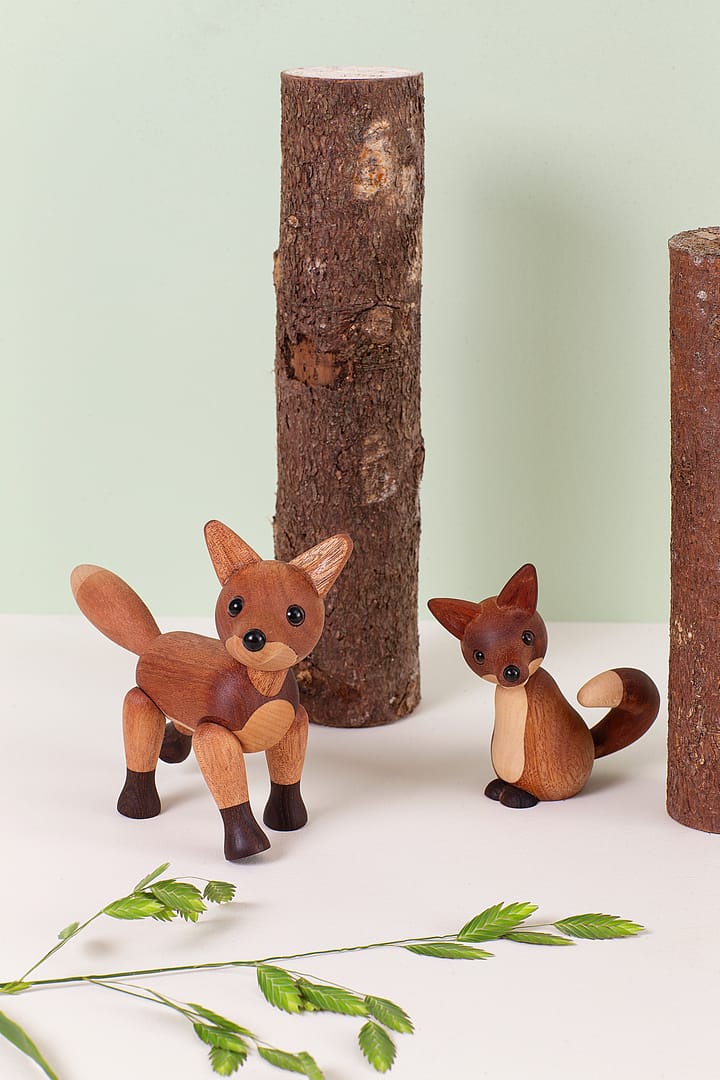 Decorazione a forma di volpe Foxy 12 cm, Mogano Spring Copenhagen