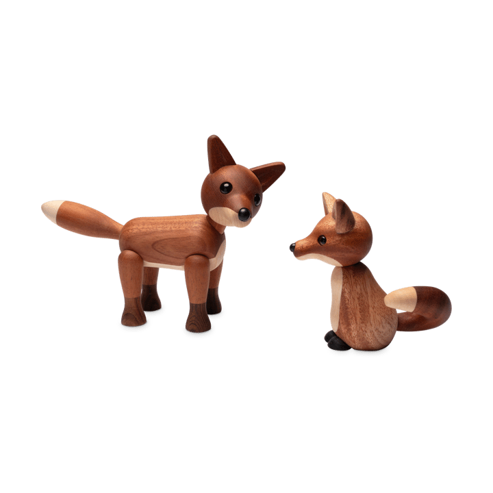 Decorazione a forma di volpe Foxy 12 cm, Mogano Spring Copenhagen