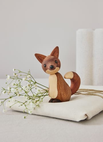Decorazione a forma di volpe Roxy 10 cm - Mogano - Spring Copenhagen