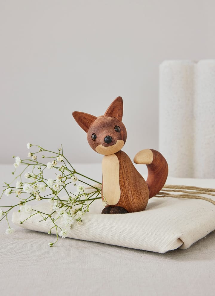 Decorazione a forma di volpe Roxy 10 cm, Mogano Spring Copenhagen
