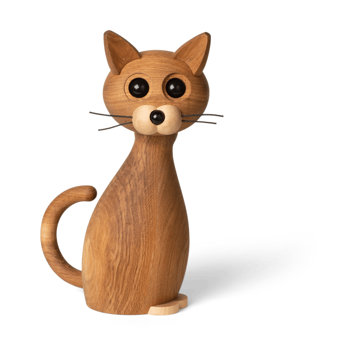 Decorazione gatto Lucky 42 cm - Quercia-Acero - Spring Copenhagen