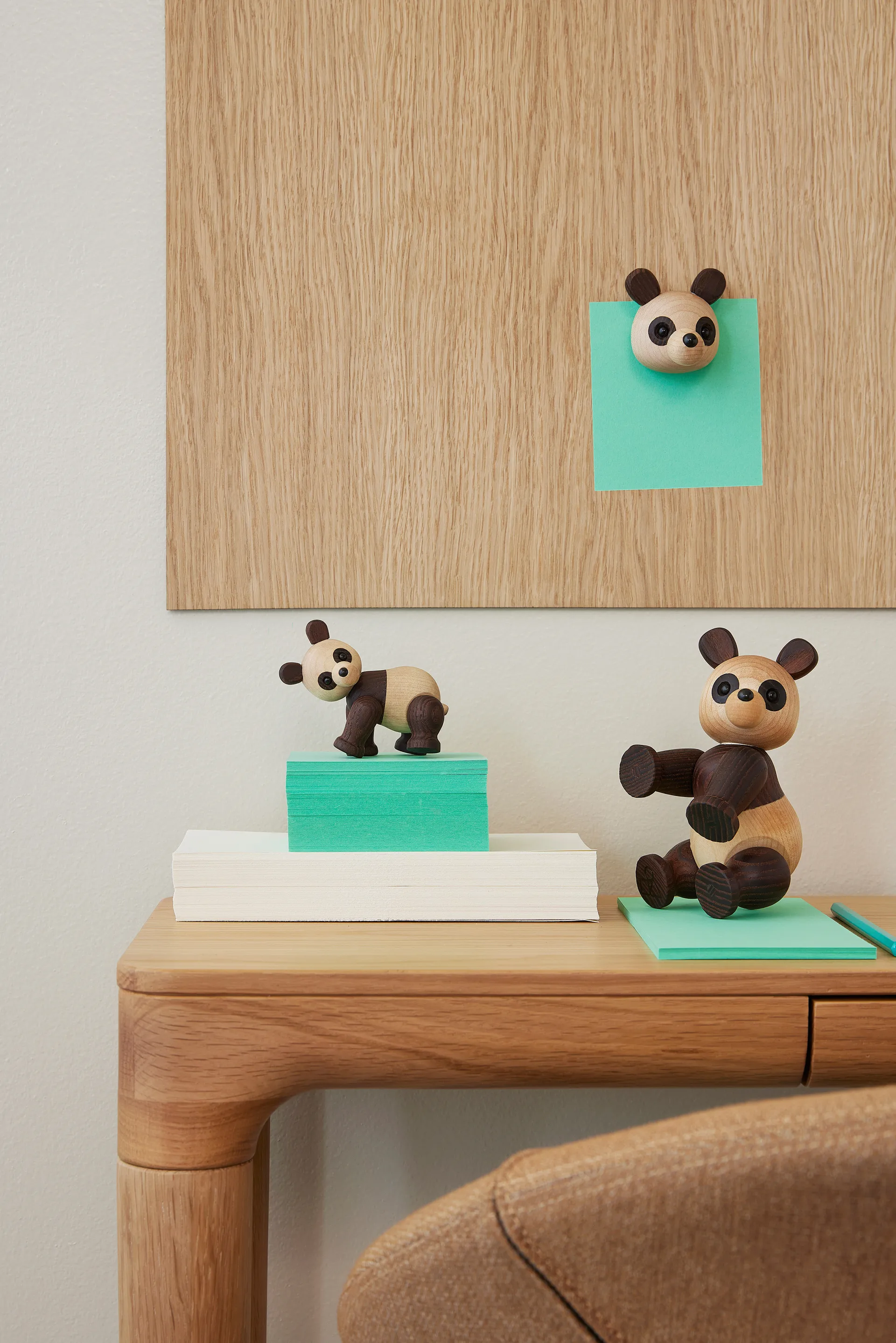 Decorazione Pixi Panda Acero 9 cm, Marrone Spring Copenhagen