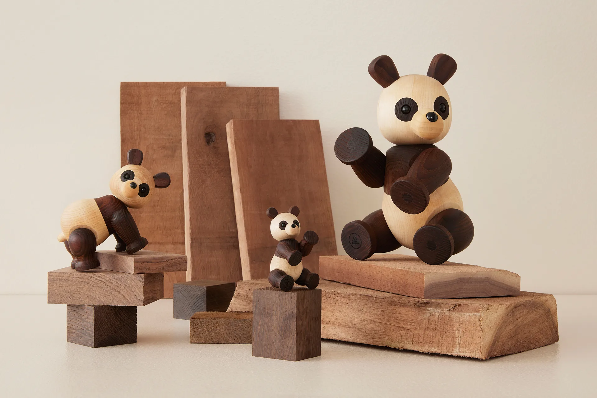 Decorazione Pixi Panda Acero 9 cm, Marrone Spring Copenhagen