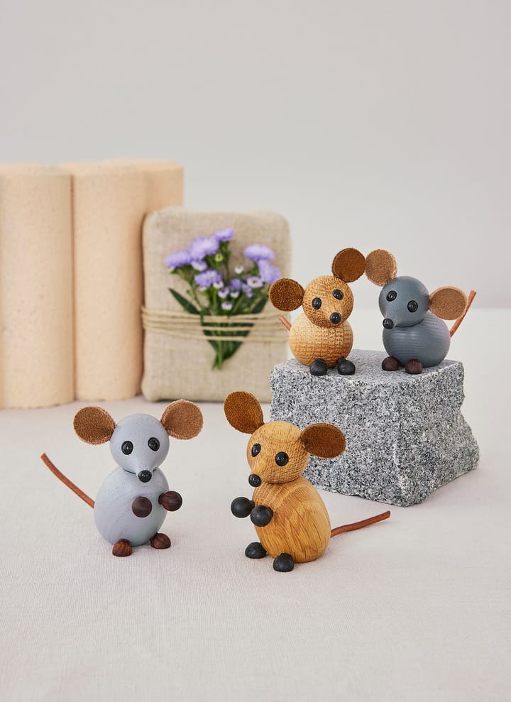 Decorazione The house mouse 4,5 cm, Grigio Spring Copenhagen