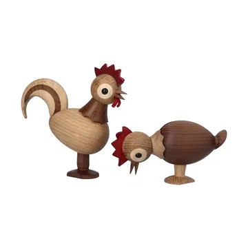 Rise figura gallo - Beige, 4,2x12x10,5 cm - Spring Copenhagen