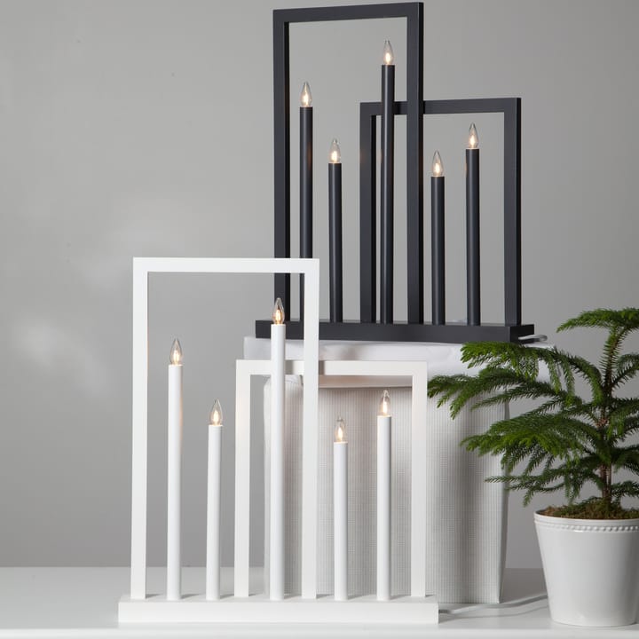 Arco di candele con Calendario dell'Avvento, Bianco Star Trading