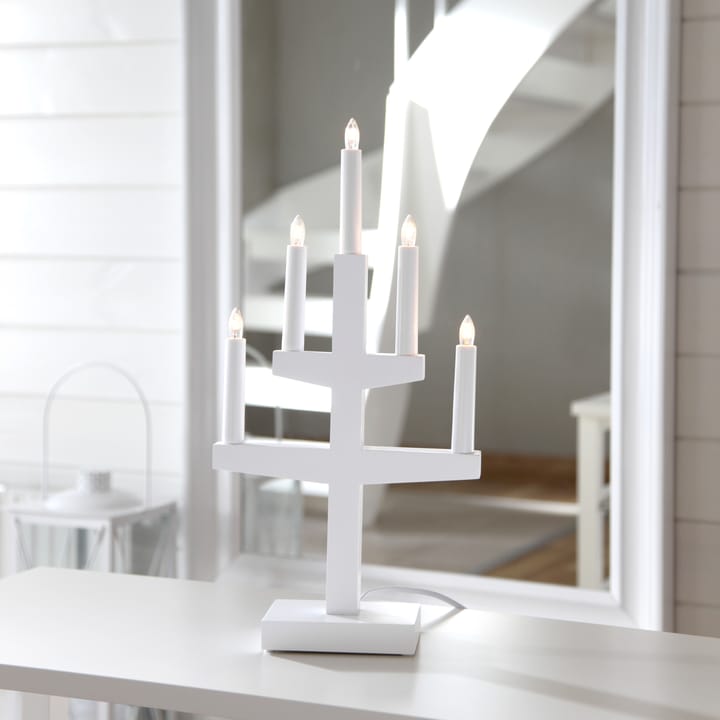 Arco di candele dell'Avvento Trapp 46 cm, Bianco Star Trading