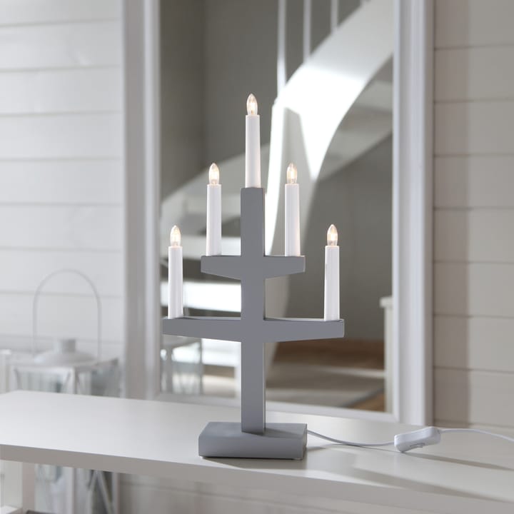 Arco di candele dell'Avvento Trapp 46 cm, Grigio Star Trading