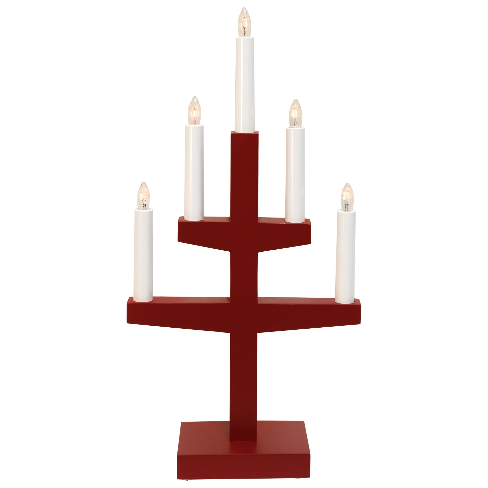 Arco di candele dell'Avvento Trapp 46 cm, Rosso Star Trading