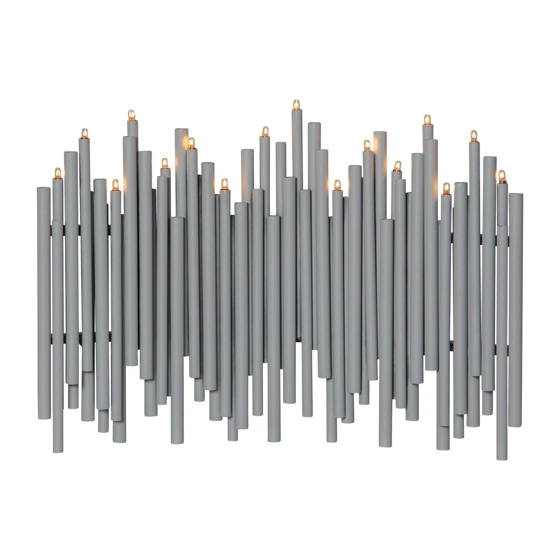 Candela dell'Avvento Note 25x35 cm, grigio Star Trading