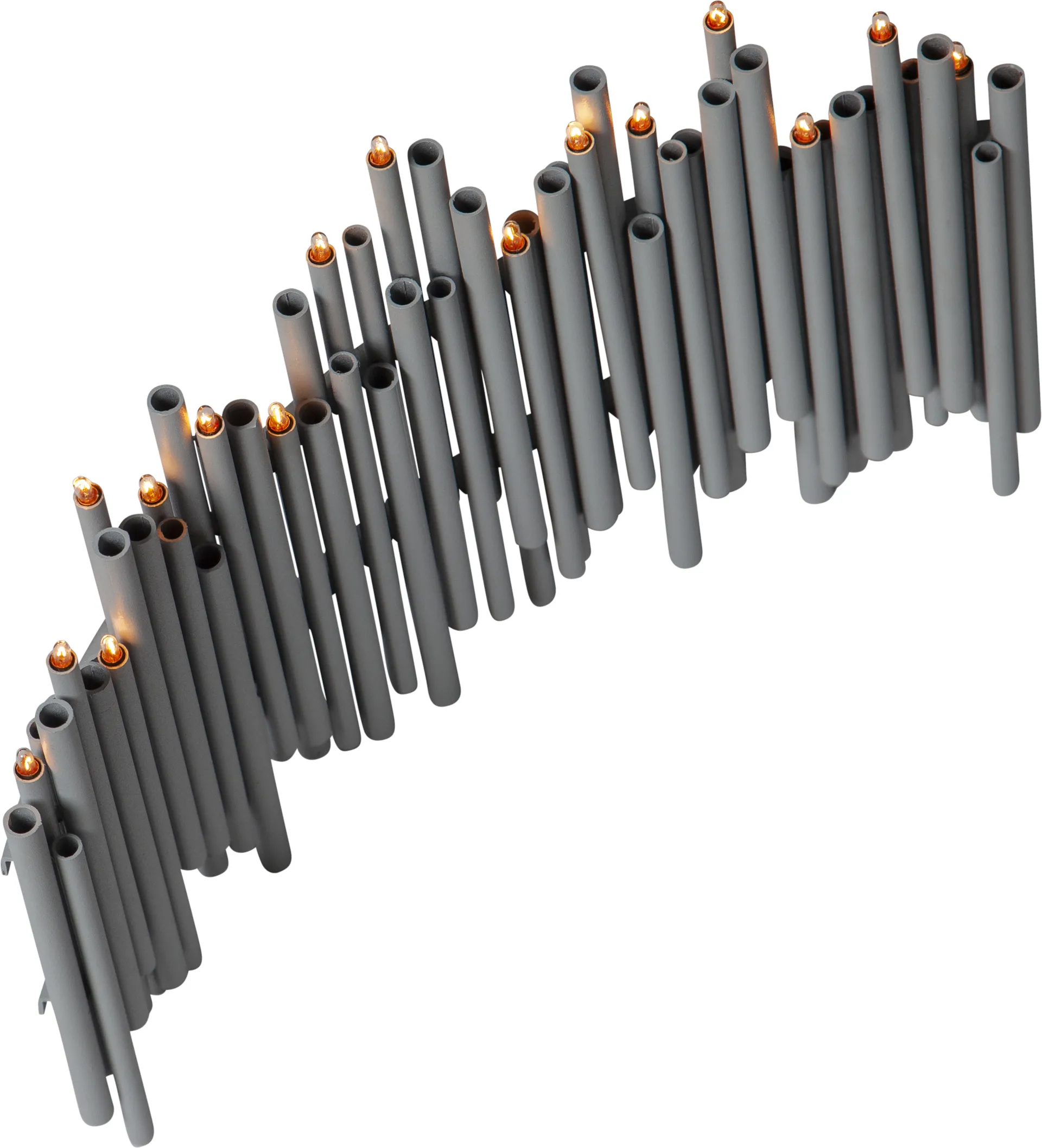 Candela dell'Avvento Note 25x35 cm, grigio Star Trading