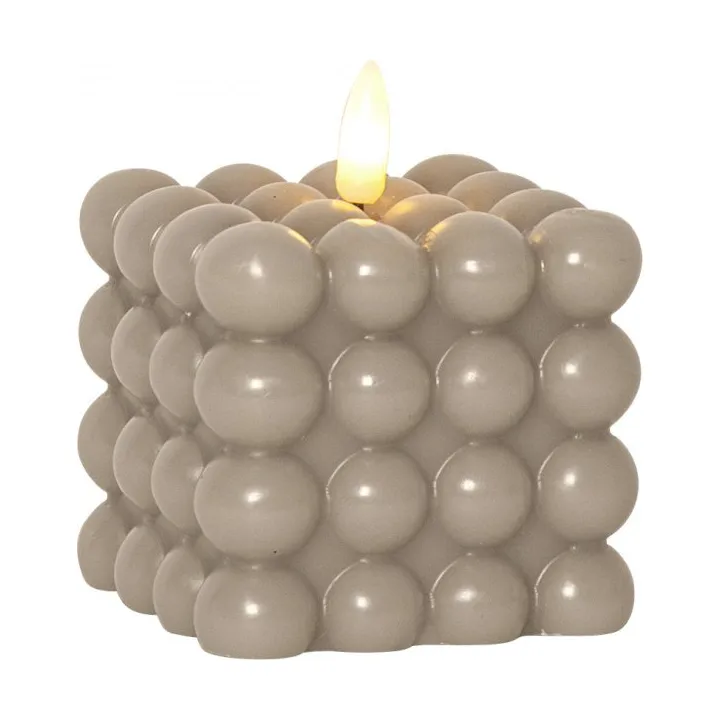 Candela Dot Flamme Ø7,5×9,5 cm - Beige - Star Trading