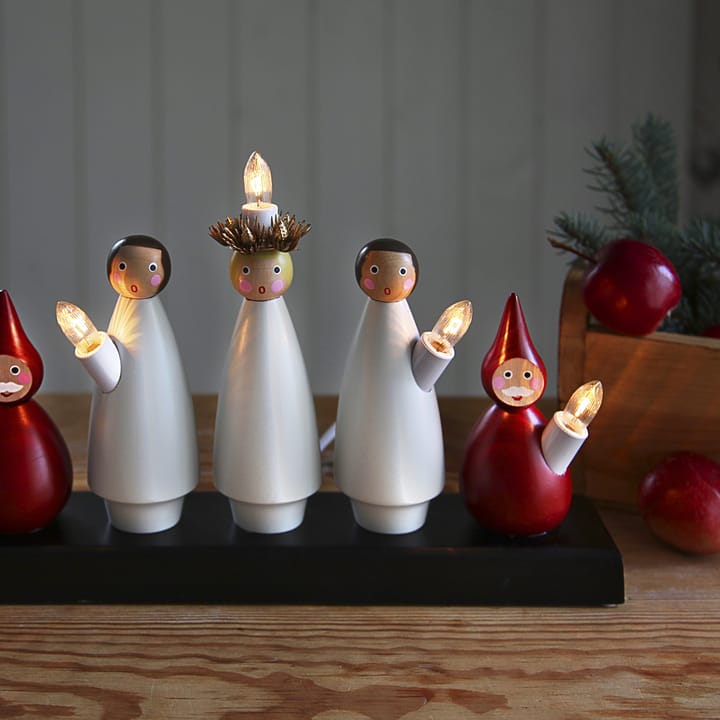 Candelabro del coro di Santa Lucia, bianco-rosso Star Trading