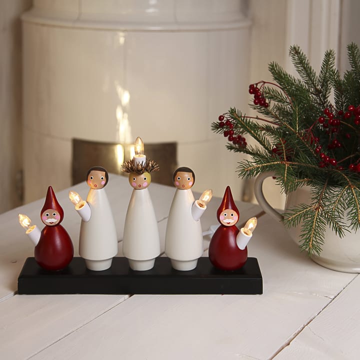 Candelabro del coro di Santa Lucia, bianco-rosso Star Trading