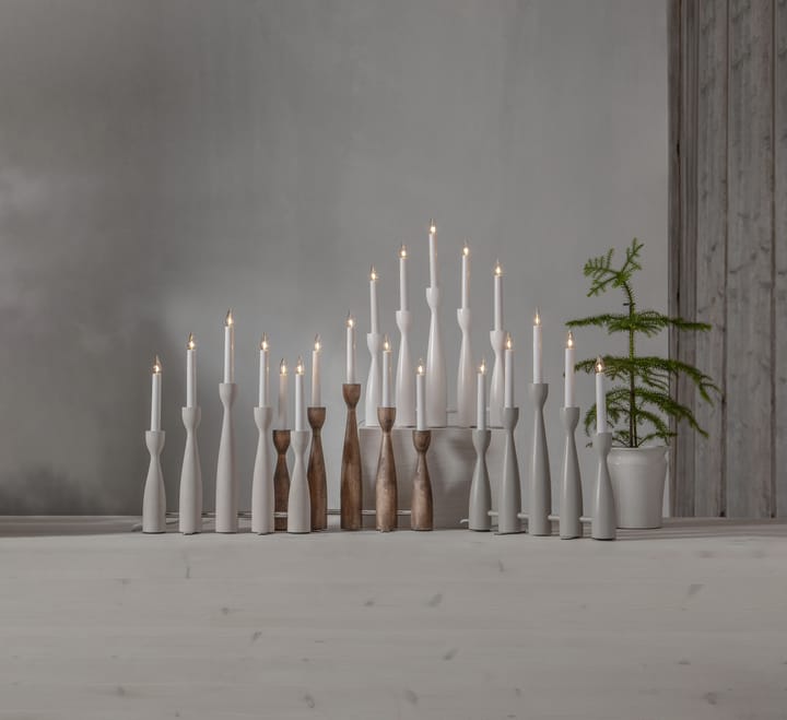 Candelabro dell'Avvento Midja 2.0, Bianco macchiato Star Trading