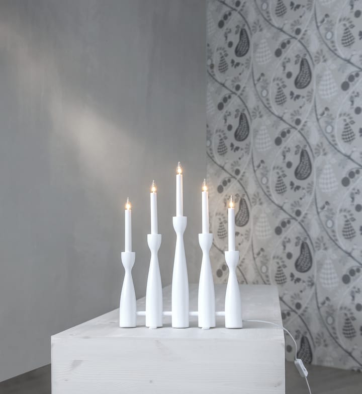 Candelabro dell'Avvento Midja 2.0, Bianco Star Trading
