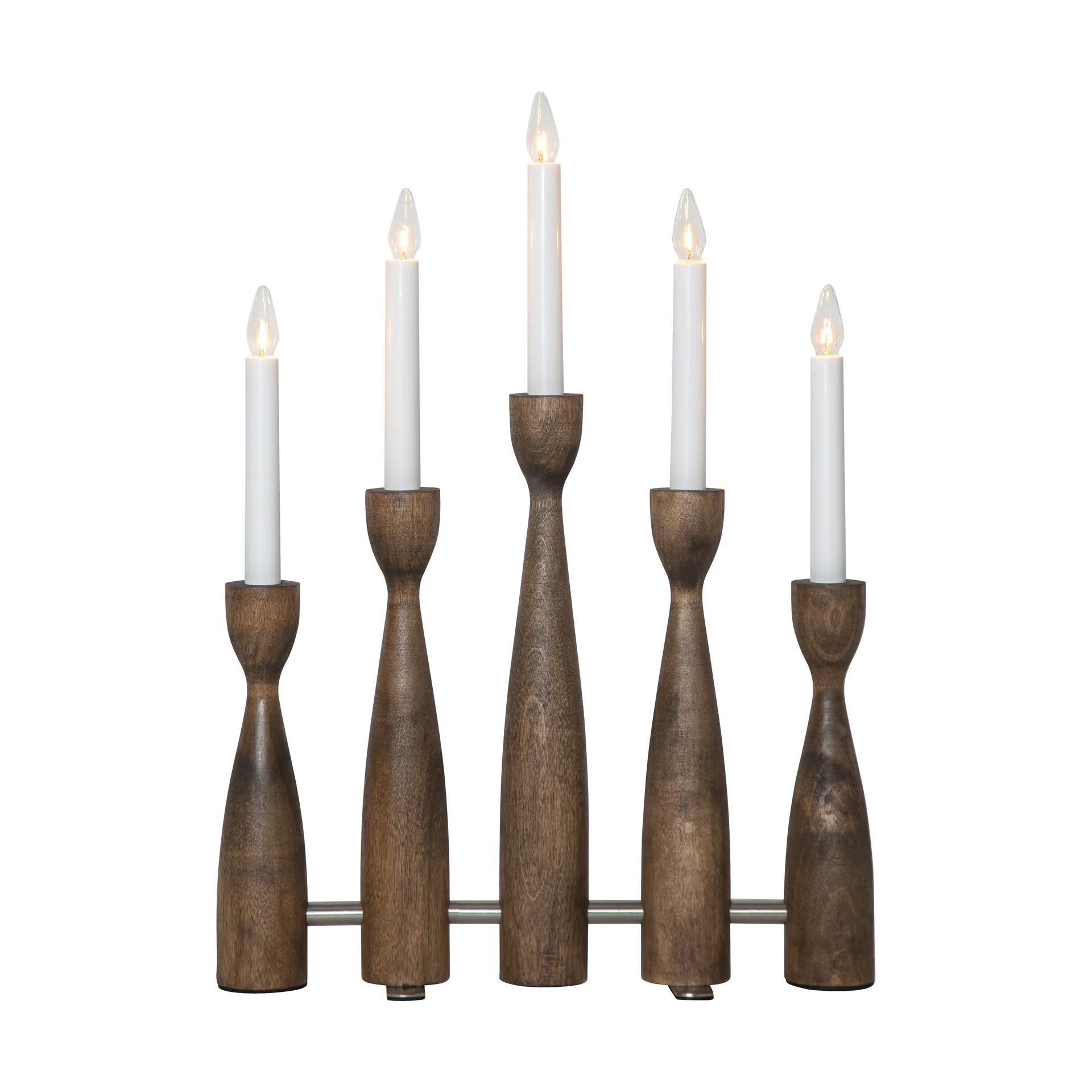 Candelabro dell'Avvento Midja 2.0, Noce Star Trading