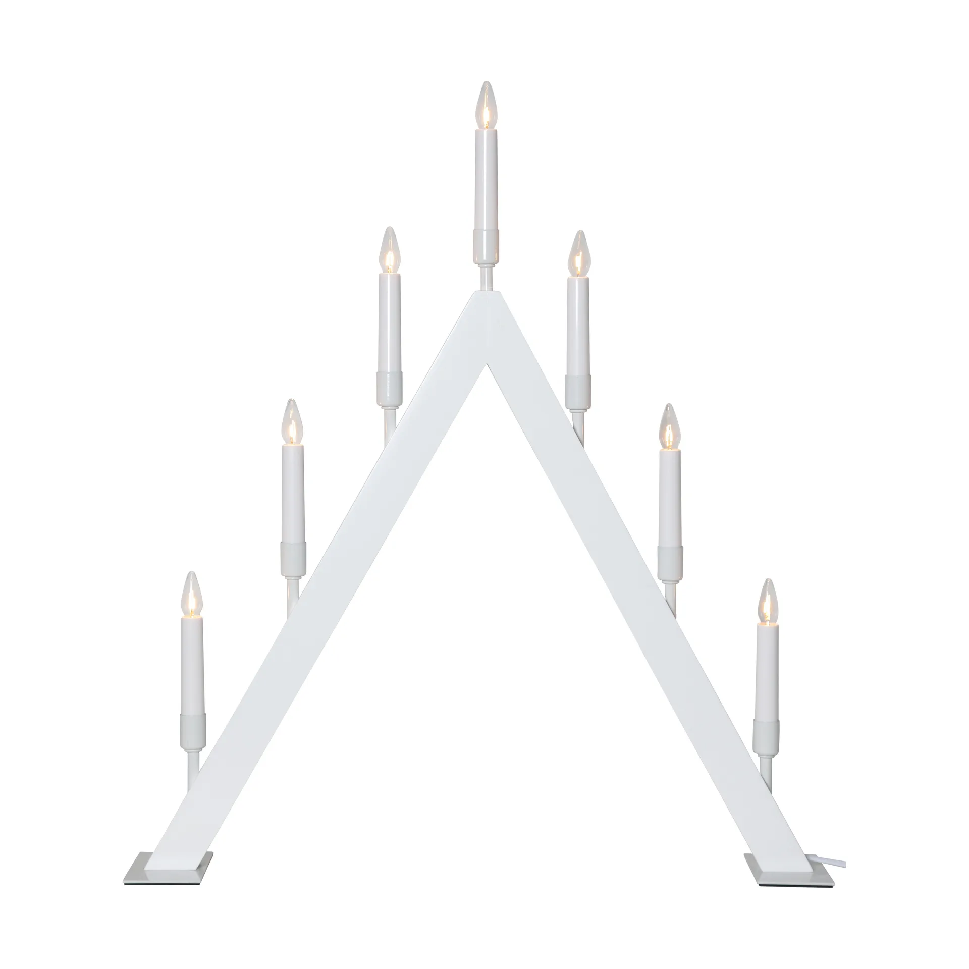 Candelabro dell'Avvento Vind A, Bianco Star Trading