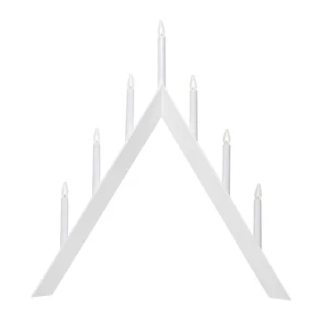 Candeliere dell'Avvento Arrow 64,5 cm - Bianco - Star Trading