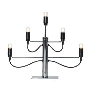 Candeliere Milano 5 46 cm confezione da 2 - Cromo - Star Trading