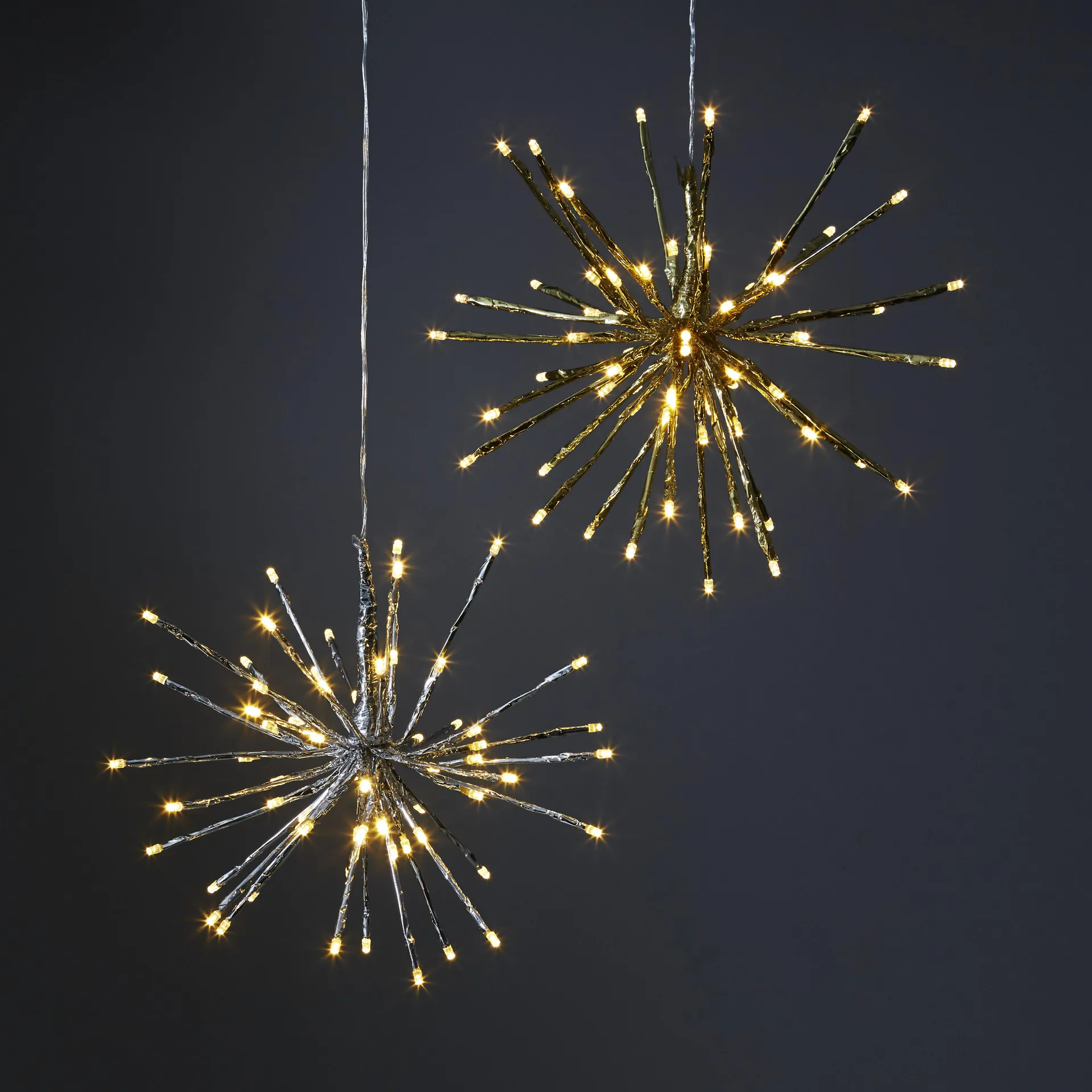 Decorazione da appendere Firework, 30 cm, argento Star Trading
