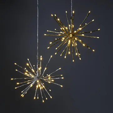 Decorazione da appendere Firework, 30 cm - argento - Star Trading