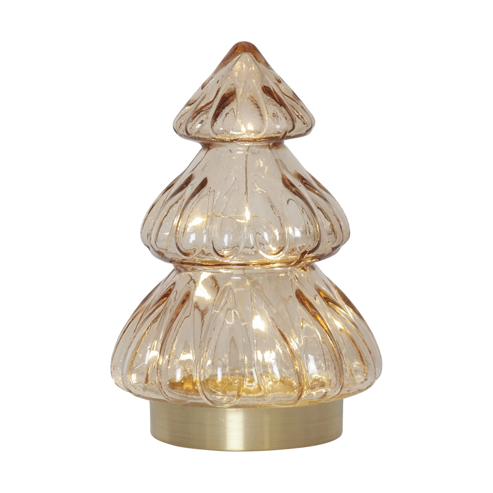 Decorazione da tavolo Abete con luci natalizie 18 cm, Beige Star Trading