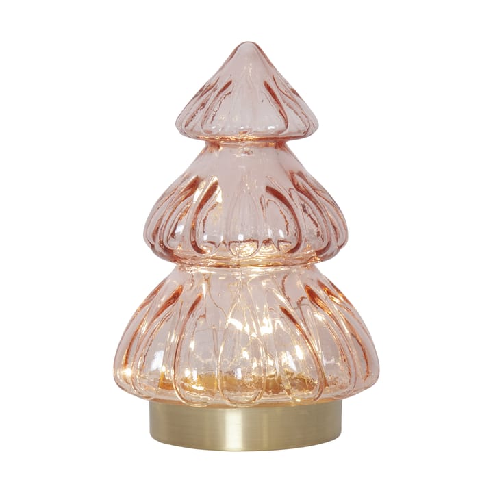 Decorazione da tavolo Abete con luci natalizie 18 cm - Rosa - Star Trading