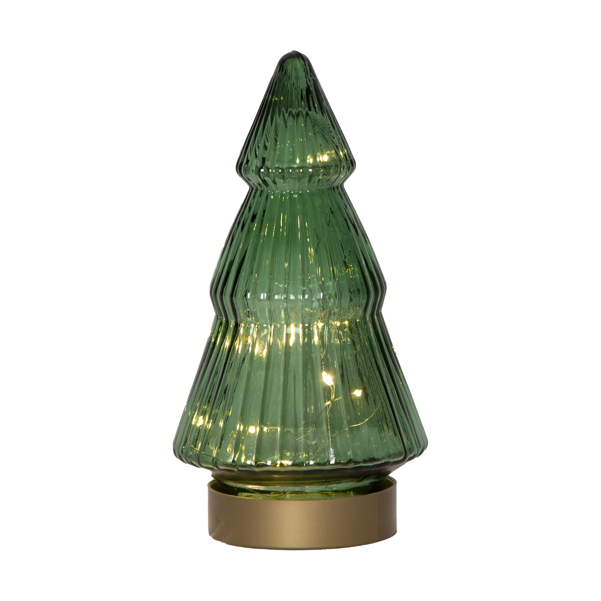 Decorazione in vetro LED 20 cm Verde, Verde Star Trading