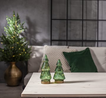 Decorazione in vetro LED 20 cm Verde - Verde - Star Trading