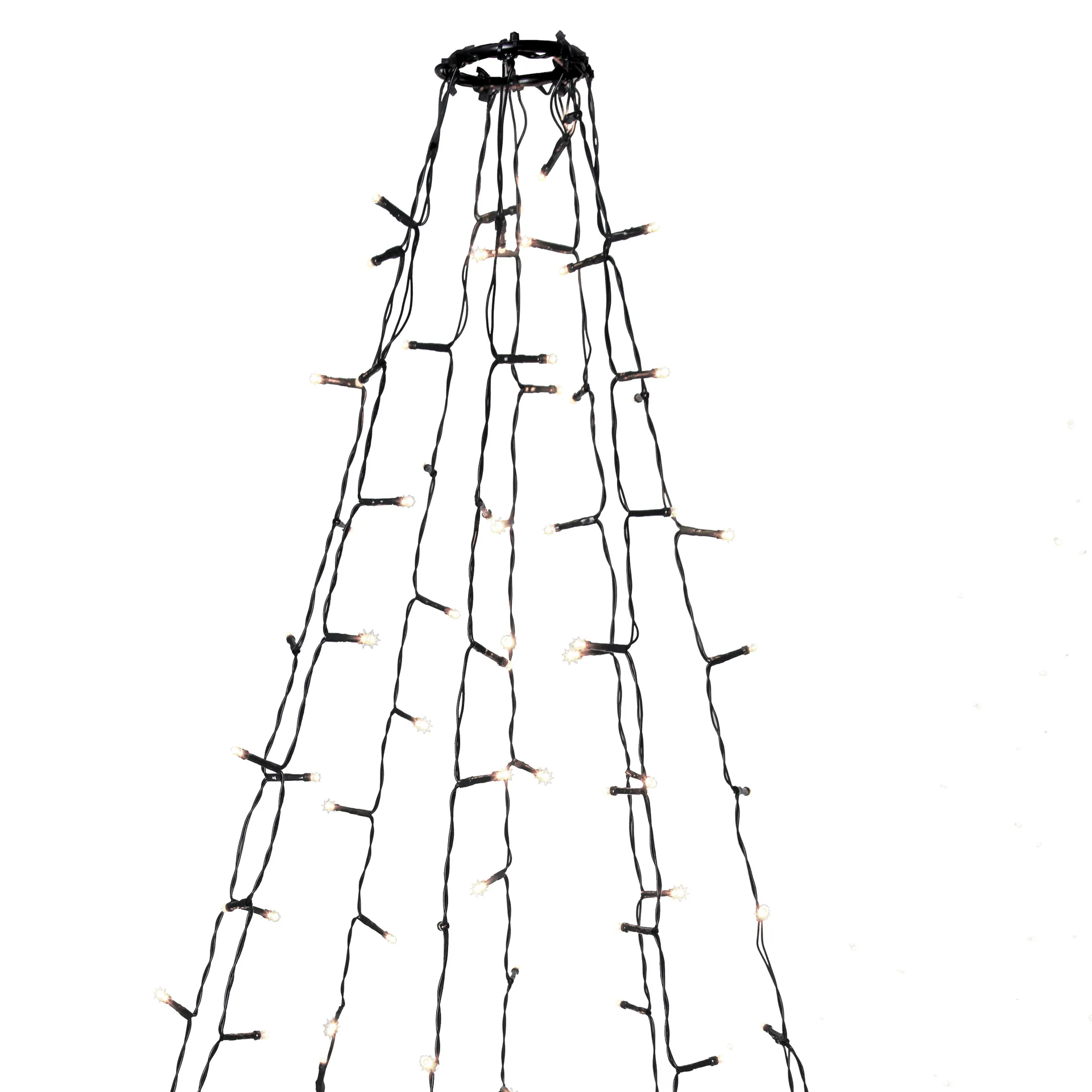 Filo di luci Crispy, bianco freddo, Verde Star Trading