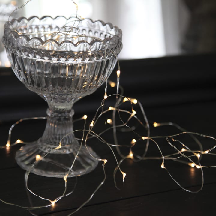 Filo di luci LED Dew Drop a batteria, 4 m, filo d'argento Star Trading