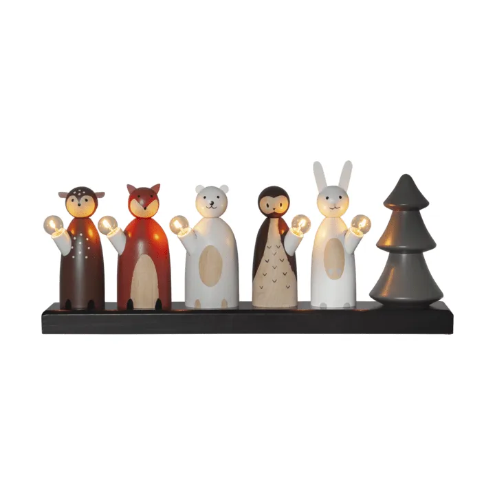 Forest friends portacandele 44 cm - Multi - Star Trading