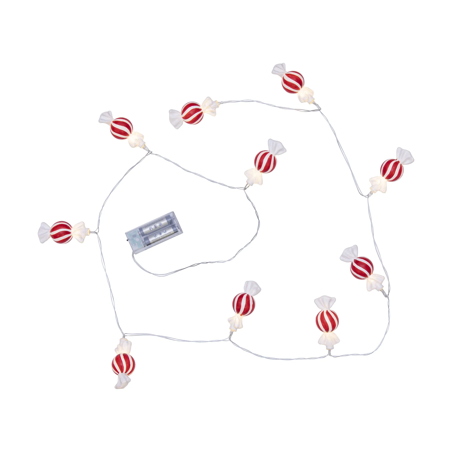 Ghirlanda luminosa Bonbon 135 cm, Rosso-bianco Star Trading