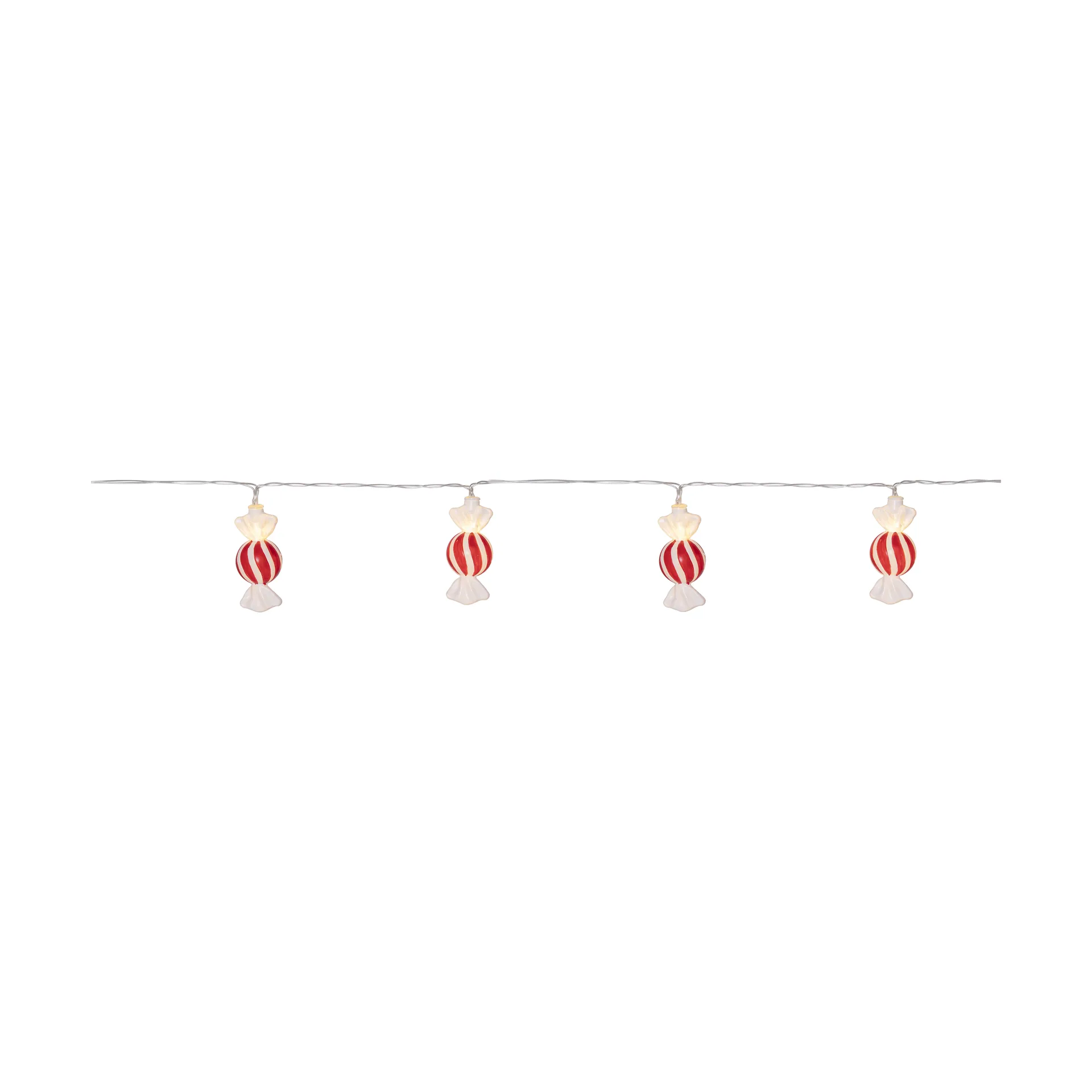 Ghirlanda luminosa Bonbon 135 cm, Rosso-bianco Star Trading