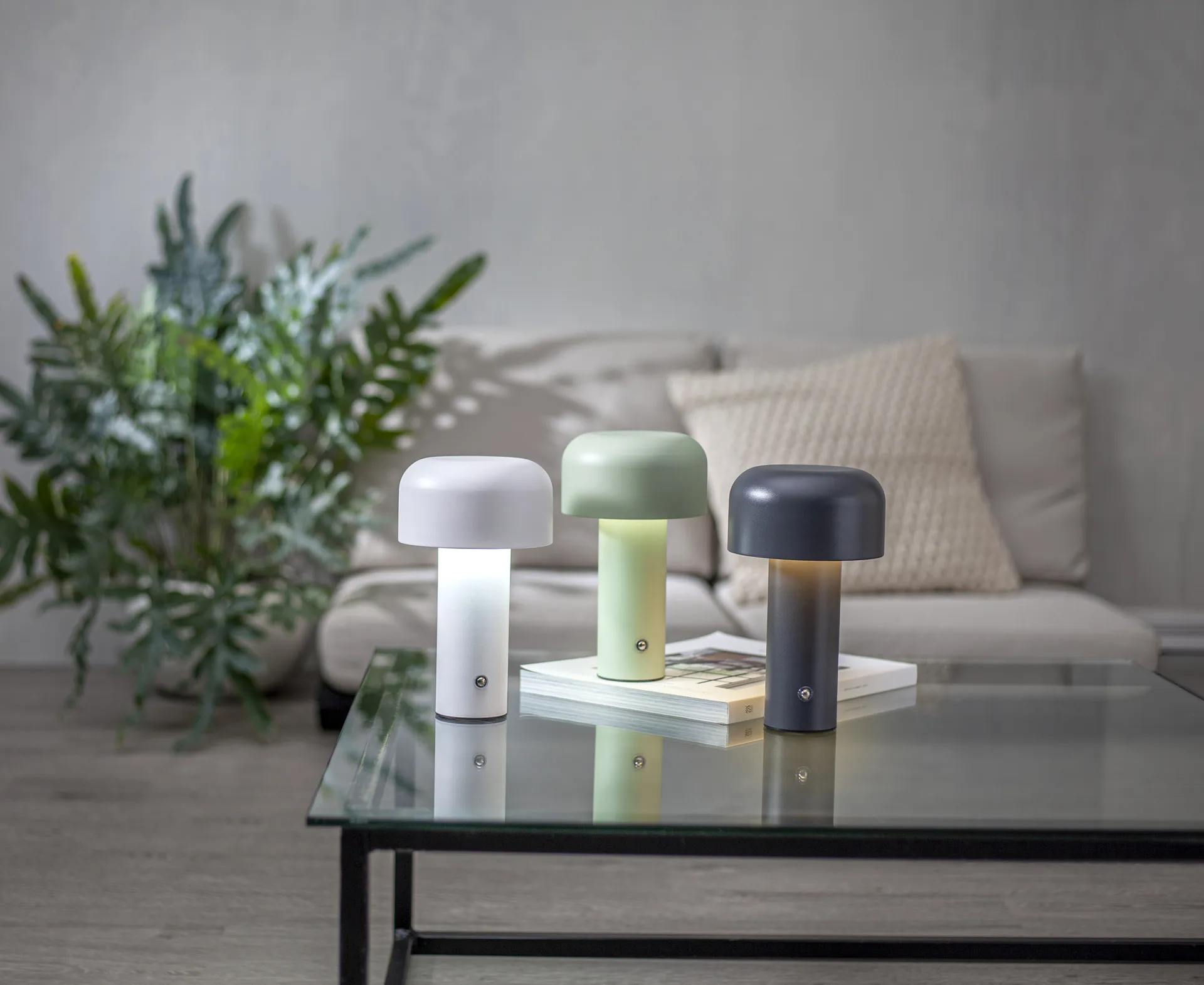 Lampada da tavolo portatile Bobby, Bianco Star Trading