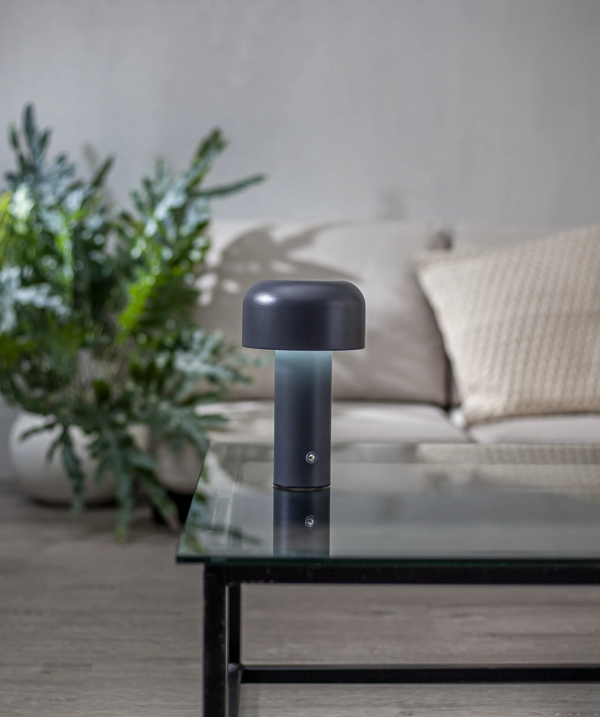 Lampada da tavolo portatile Bobby, Grigio Star Trading