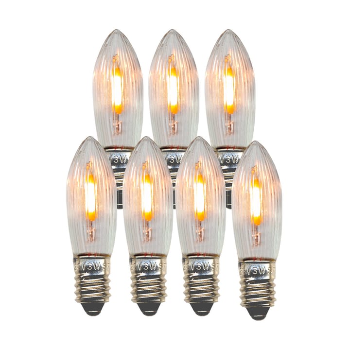 Lampadina di ricambio E10 a filamento LED da interni, confezione da 7, 2100 K Star Trading