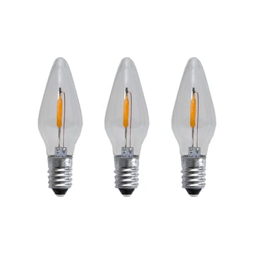 Lampadina di ricambio E10 a filamento LED, luminosità tenue, confezione da 3 - 0,5 W 1900 K non dimmerabile - Star Trading