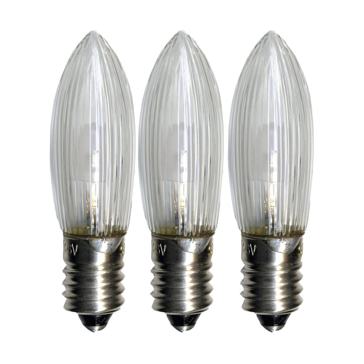 Lampadina di ricambio E10 a LED universale per esterni, confezione da 3, 0,2 W 2100 K non dimmerabile Star Trading