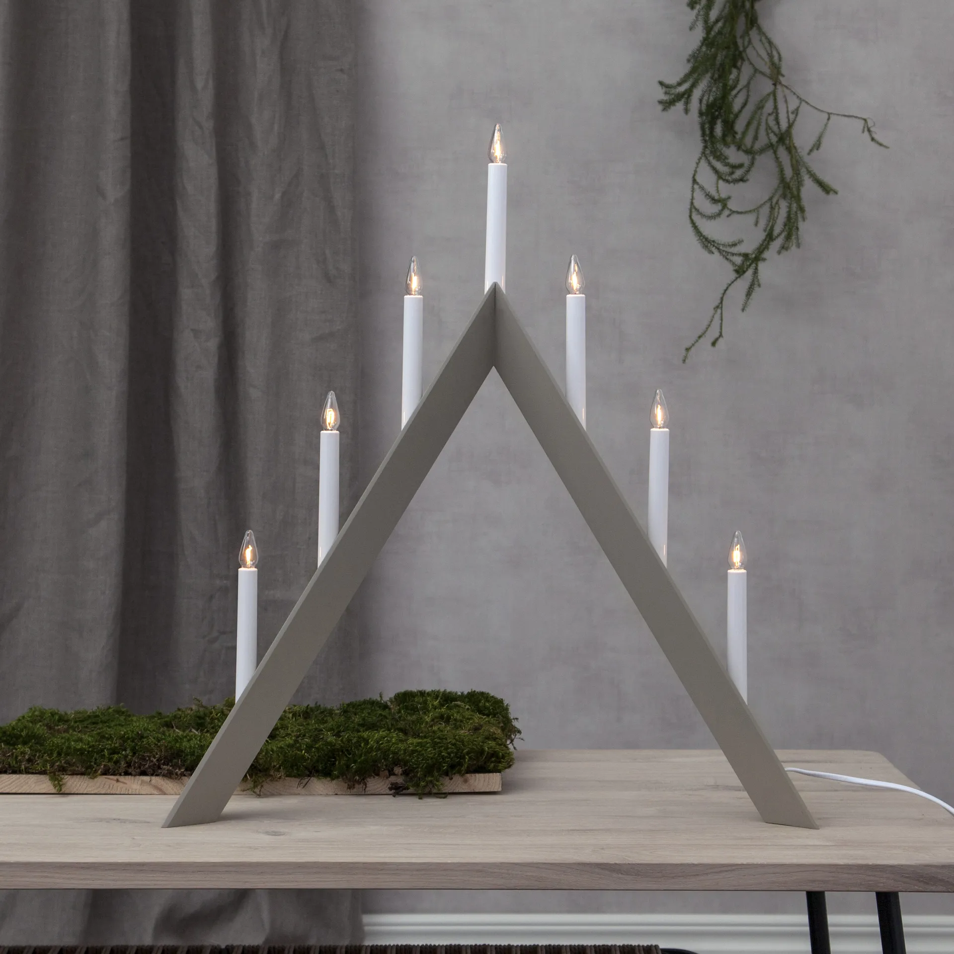 Portacandele Arrow 64,5 cm, Beige Star Trading