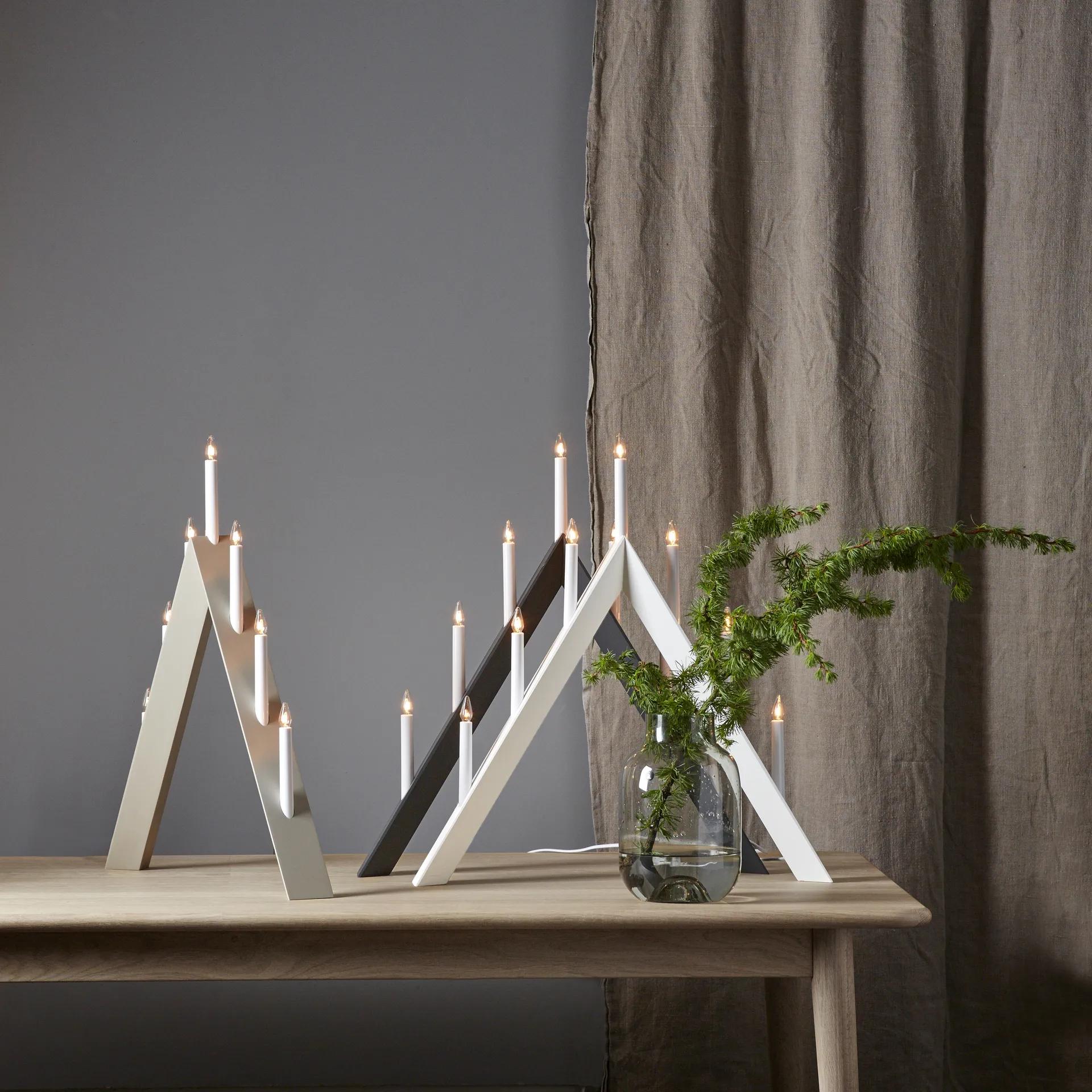 Portacandele Arrow 64,5 cm, Beige Star Trading