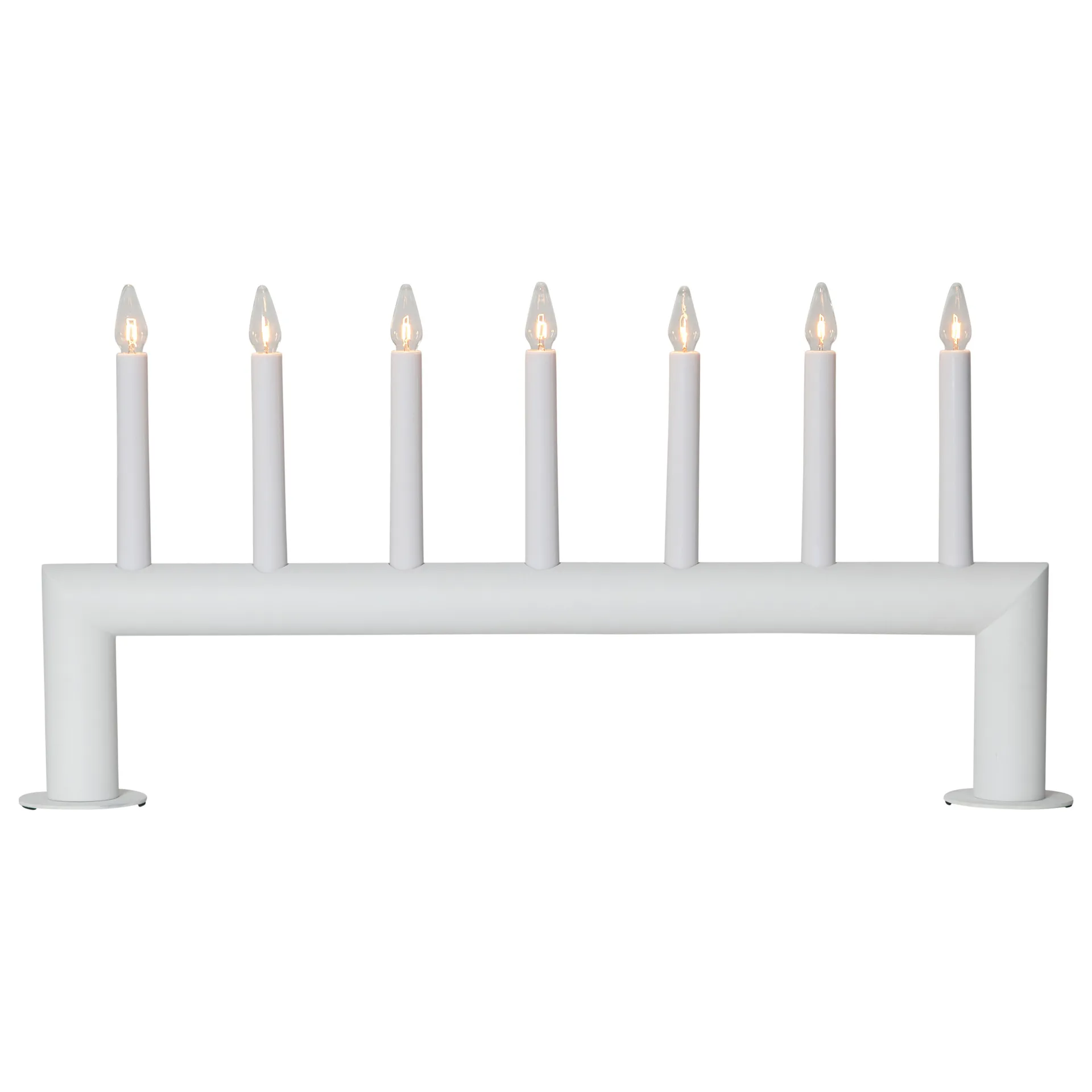 Portacandele dell'Avvento Circum basso, 29 cm, Bianco Star Trading